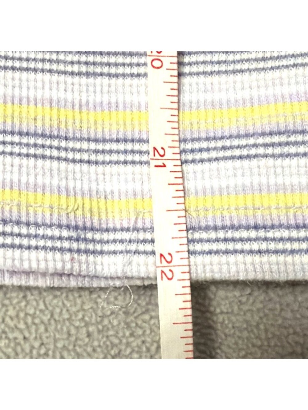 Gap Womens Stretch Sleeveless Striped V-Neck Top Yellow & Lavender Size Large - Picture 5 of 5